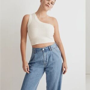 Madewell Textural-Knit One-Shoulder Sweater Tank